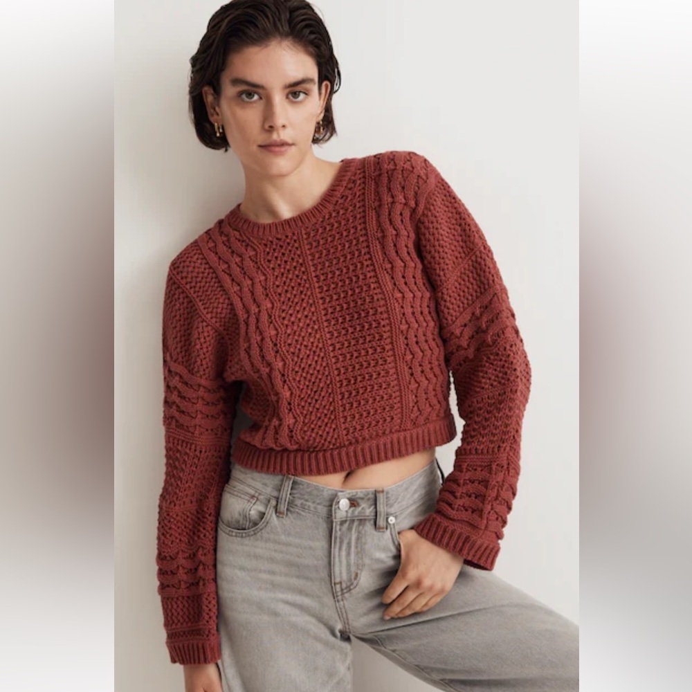 Madewell Crochet Knitted Sweater